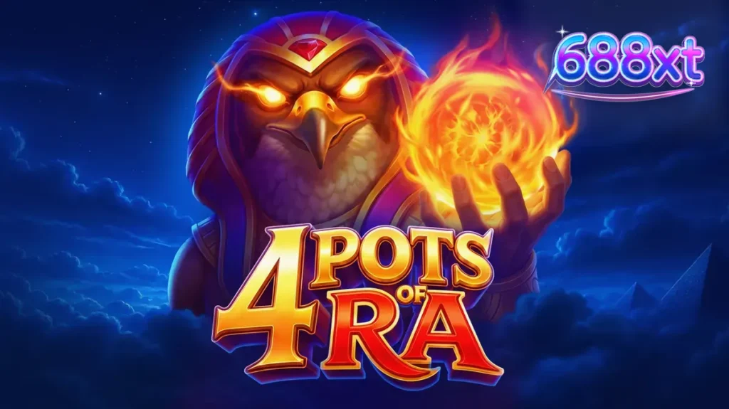 Interface do jogo de slot 4 Pots of Ra: Hold and Win com temática egípcia